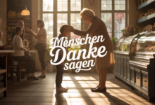 Menschen Danke sagen