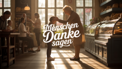 Menschen Danke sagen